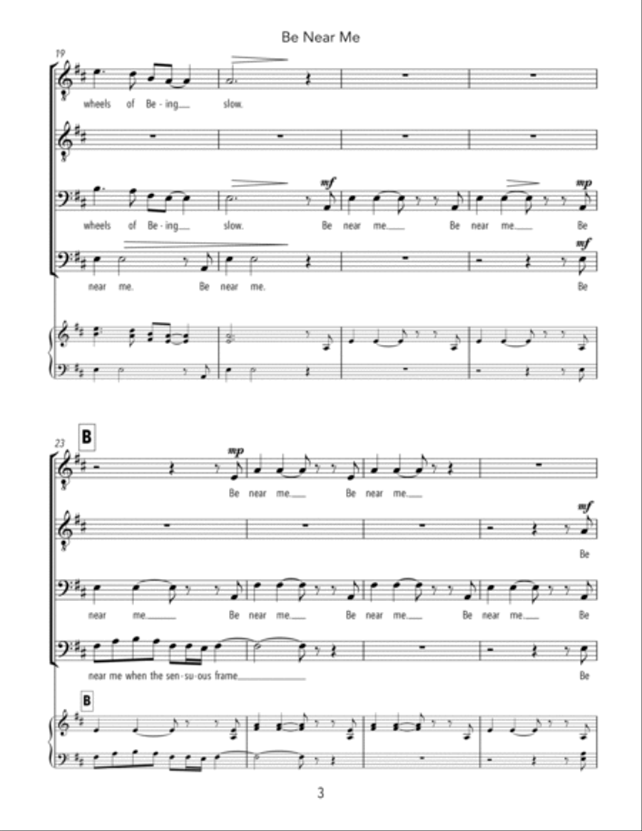 Be Near Me (TTBB) TTBB scores gallery preview page 5