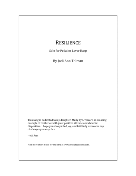 Resilience, Harp Solo