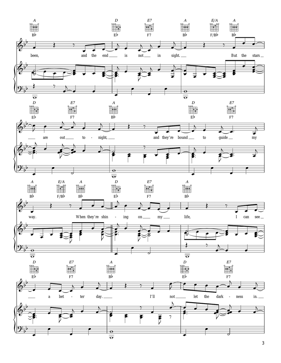The Journey The Journey Piano, Vocal, Guitar scores gallery preview page 3