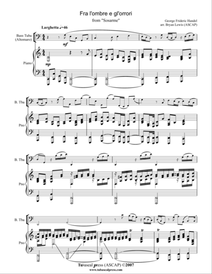Fra Lombree Glorrori Fra Lombree Glorrori Brass Duet scores gallery preview page 1