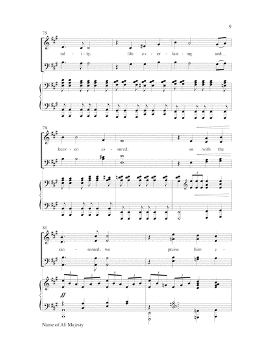 Name of All Majesty Name of All Majesty Choir scores gallery preview page 9