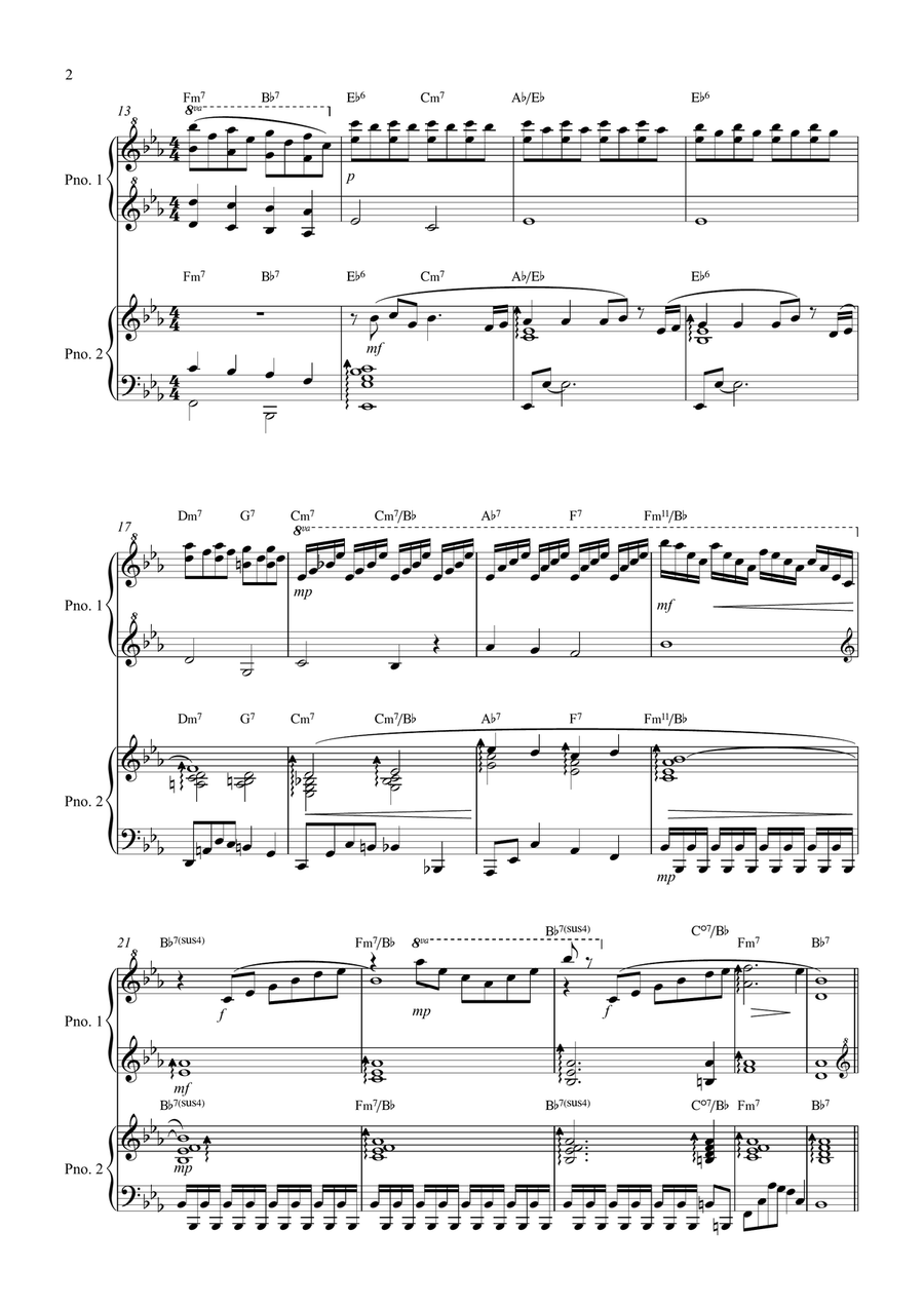 Over The Rainbow (from The Wizard Of Oz) 1 Piano, 4-Hands scores gallery preview page 2