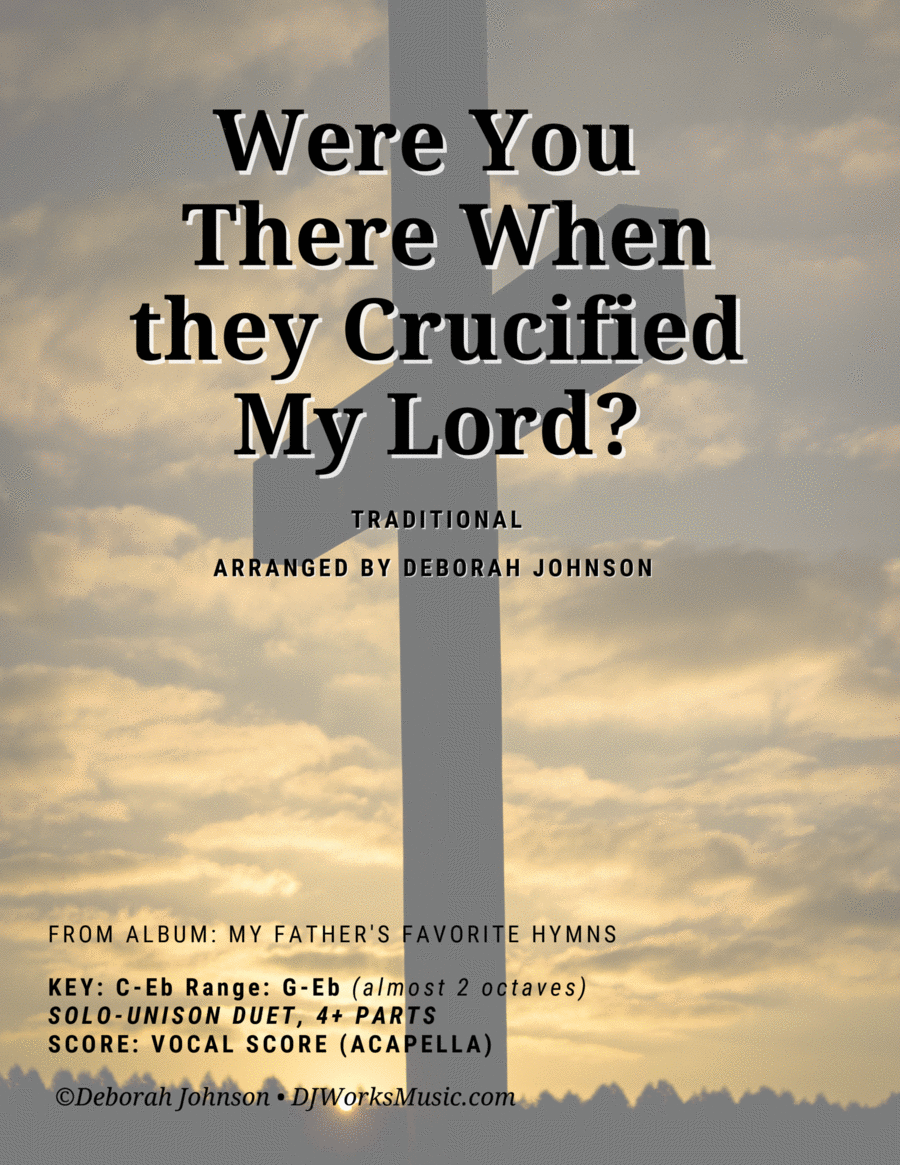 Were You There When They Crucified My Lord? 4-Part scores gallery preview page 1