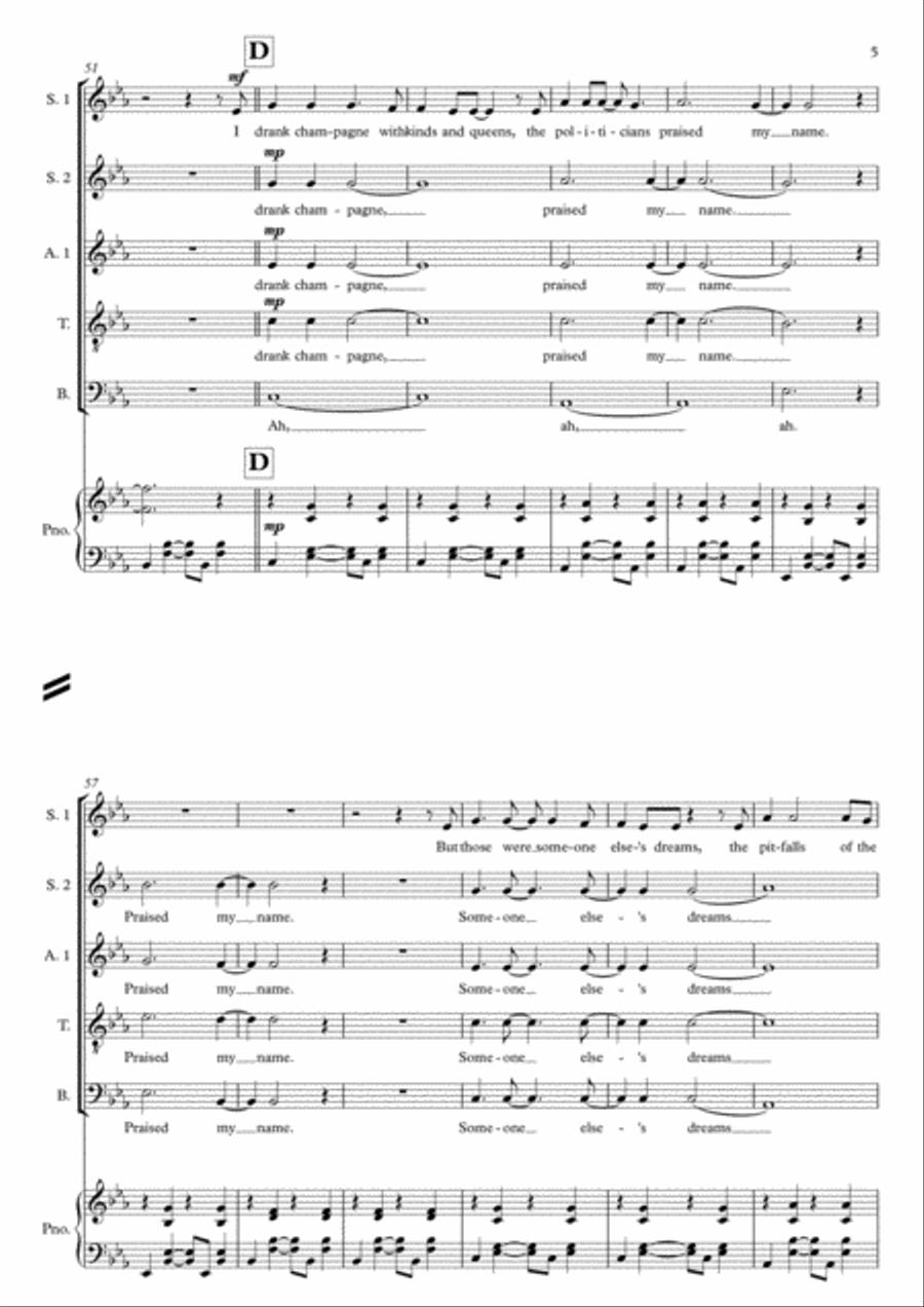 From Now On 4-Part scores gallery preview page 5