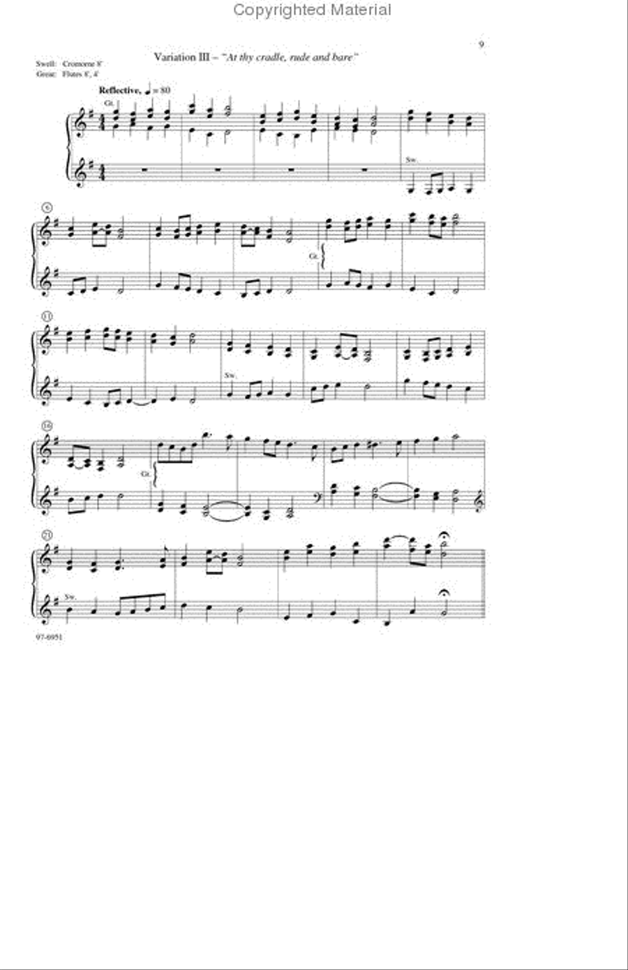 He Comes to Us Organ scores gallery preview page 4