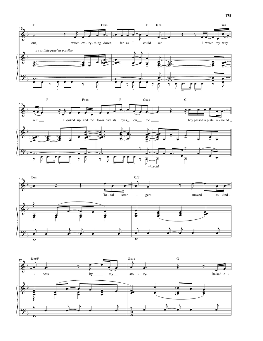 Hurricane (from Hamilton) Piano, Vocal scores gallery preview page 2