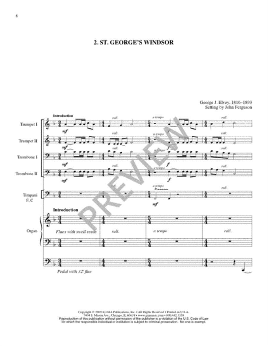 Festival Hymns for Organ, Brass and Timpani - Volume 7, General