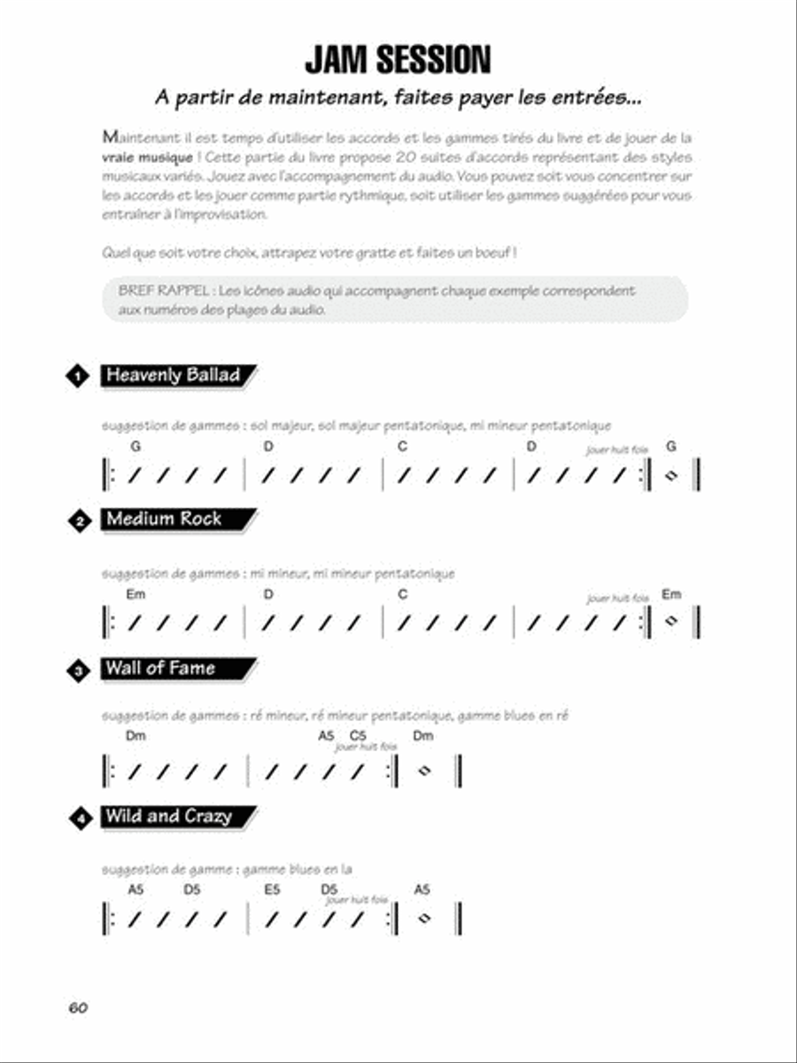 FastTrack Guitar Chords & Scales – French Edition Guitar Tablature scores gallery preview page 5