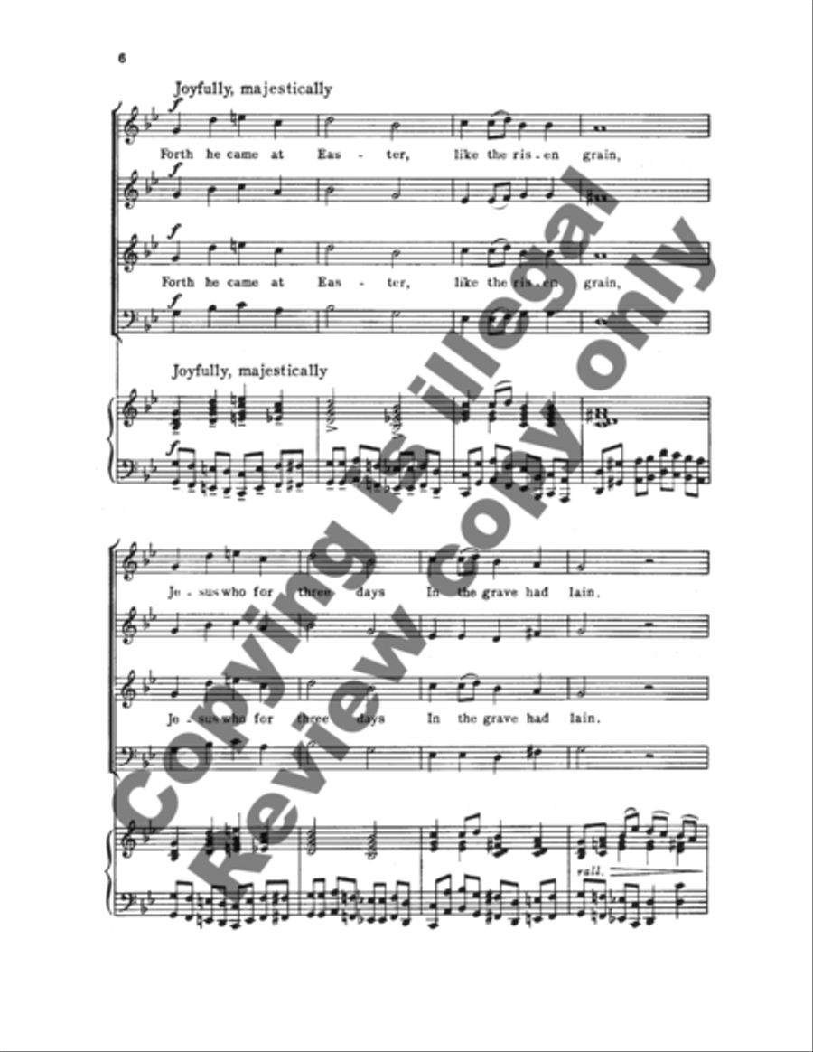 Now The Green Blade Riseth 4-Part scores gallery preview page 9