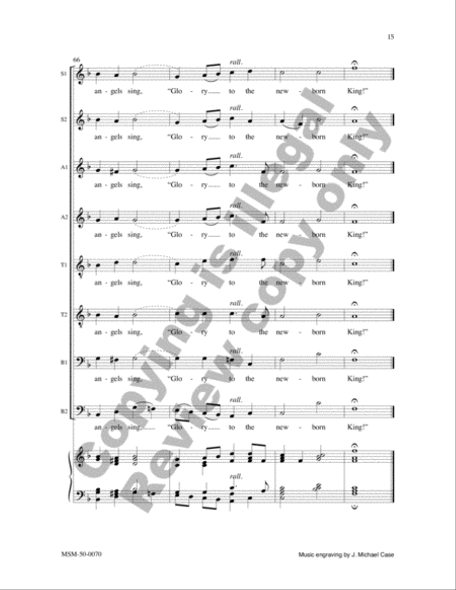 Hark! The Herald Angels Sing Divisi scores gallery preview page 15