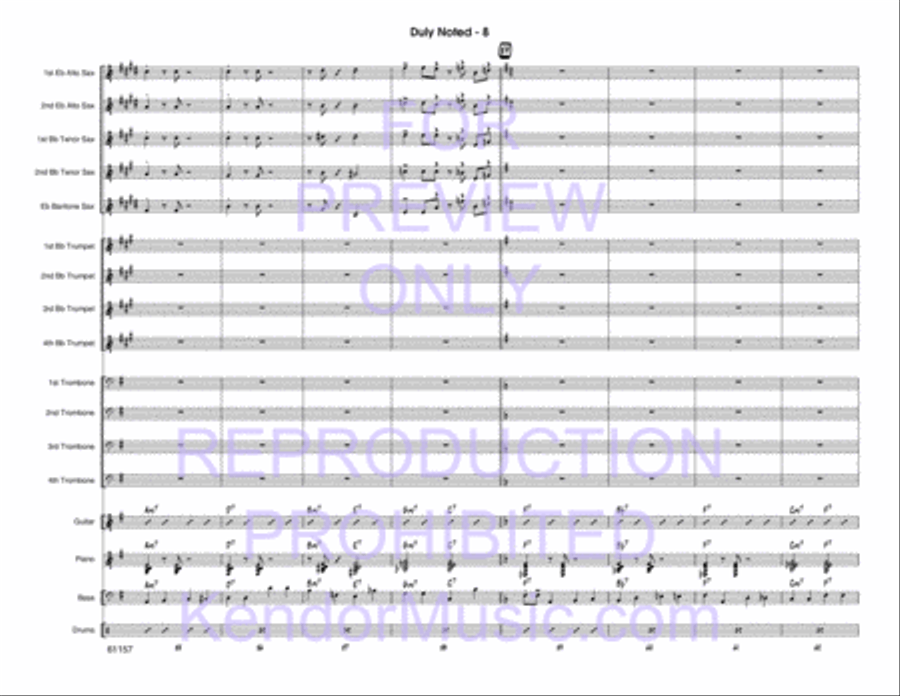 Duly Noted Duly Noted Jazz Ensemble scores gallery preview page 9