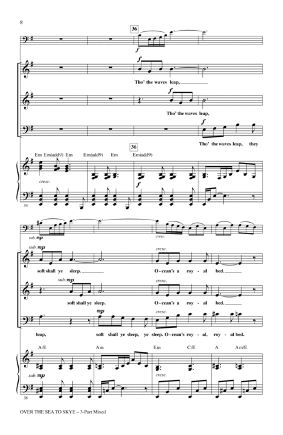 Over The Sea To Skye 3-Part scores gallery preview page 6