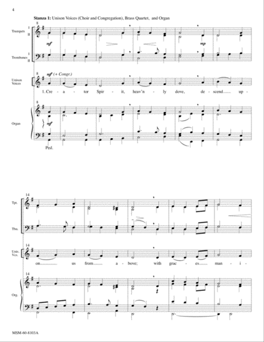 Creator Spirit, Heavenly Dove Choir scores gallery preview page 4