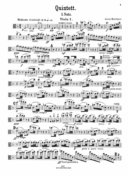 Quintet F Major, 2 Violins, 2 Violas and cello