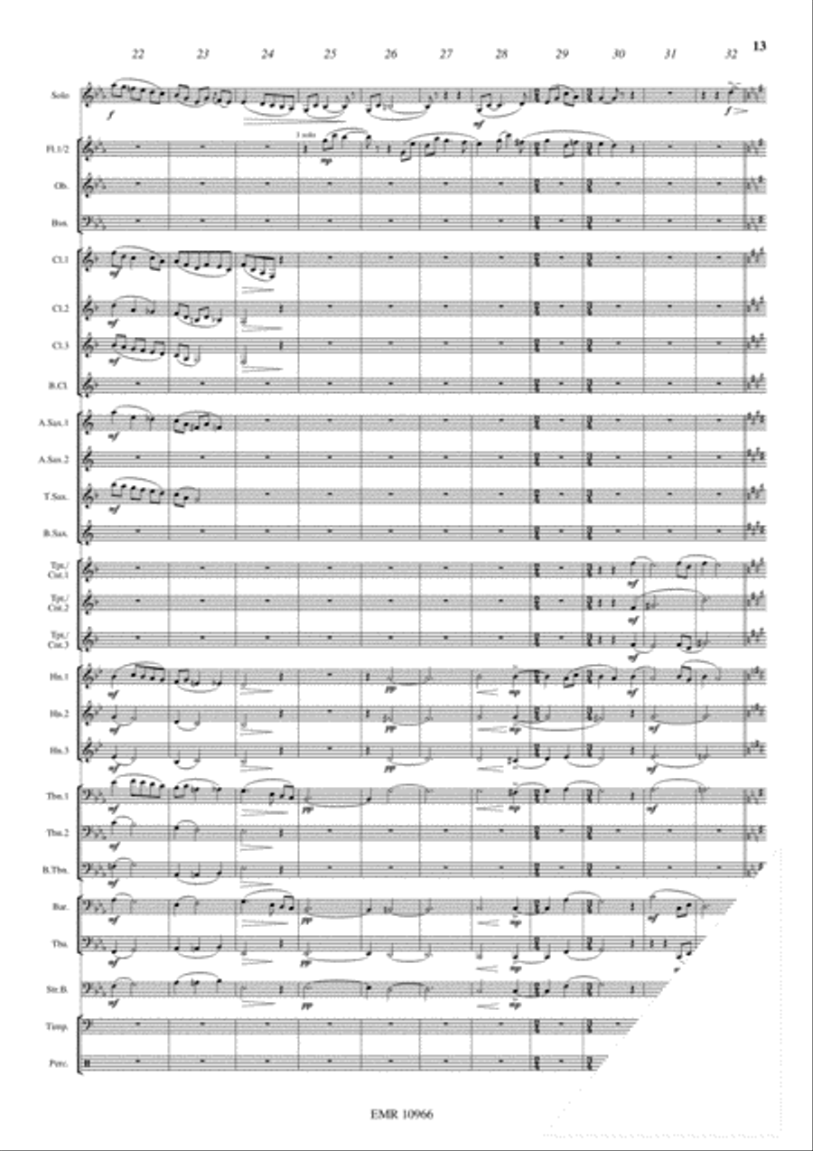 Japanese Folksongs Concert Band scores gallery preview page 9