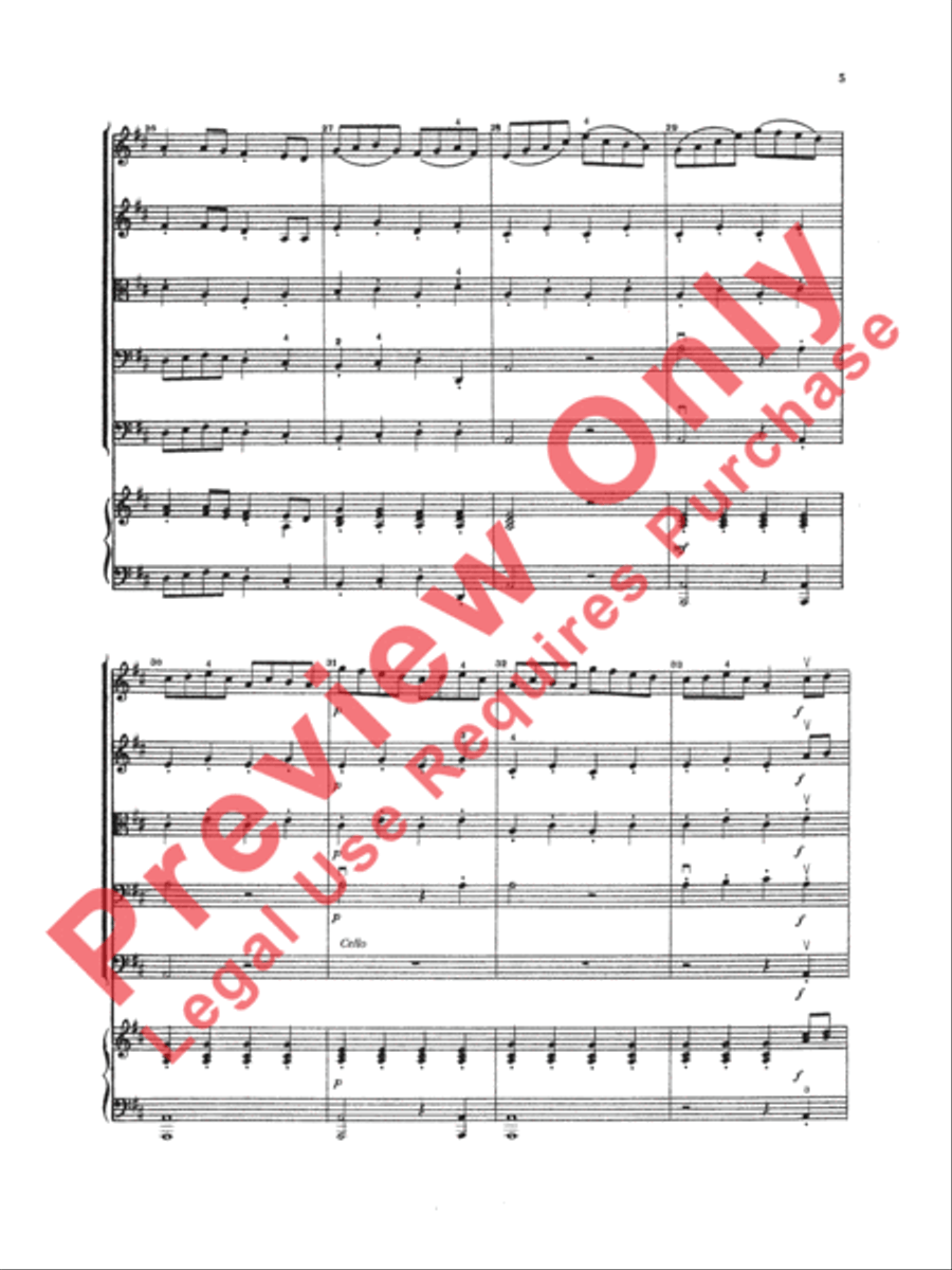 Concerto in D Major String Orchestra scores gallery preview page 6