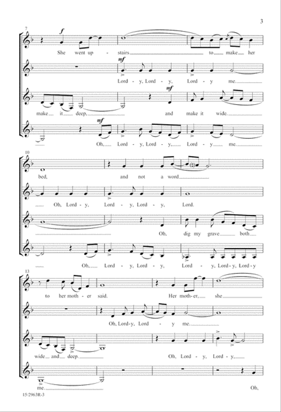 Go Dig My Grave SSAA scores gallery preview page 3