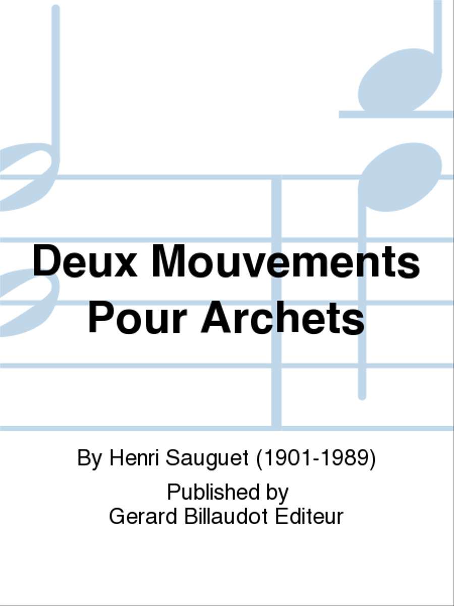 Deux Mouvements Pour Archets Cello scores gallery preview page 1