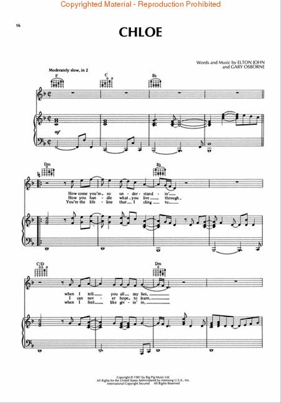 Elton John Ballads - 2nd Edition Piano, Vocal, Guitar scores gallery preview page 4