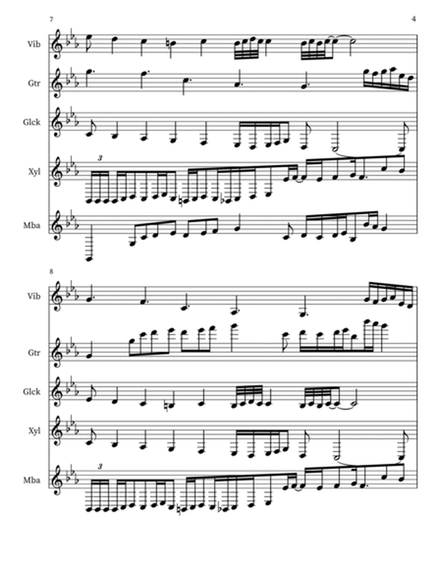 Brief Reflections for Guitar & Percussion a Voce