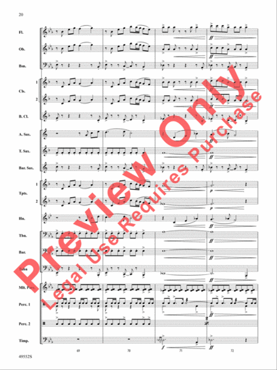 Dance of the Garden Gnomes Concert Band scores gallery preview page 21
