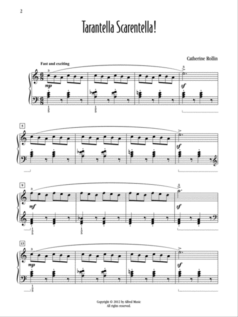 Tarentella Scarentella! Piano Solo scores gallery preview page 2