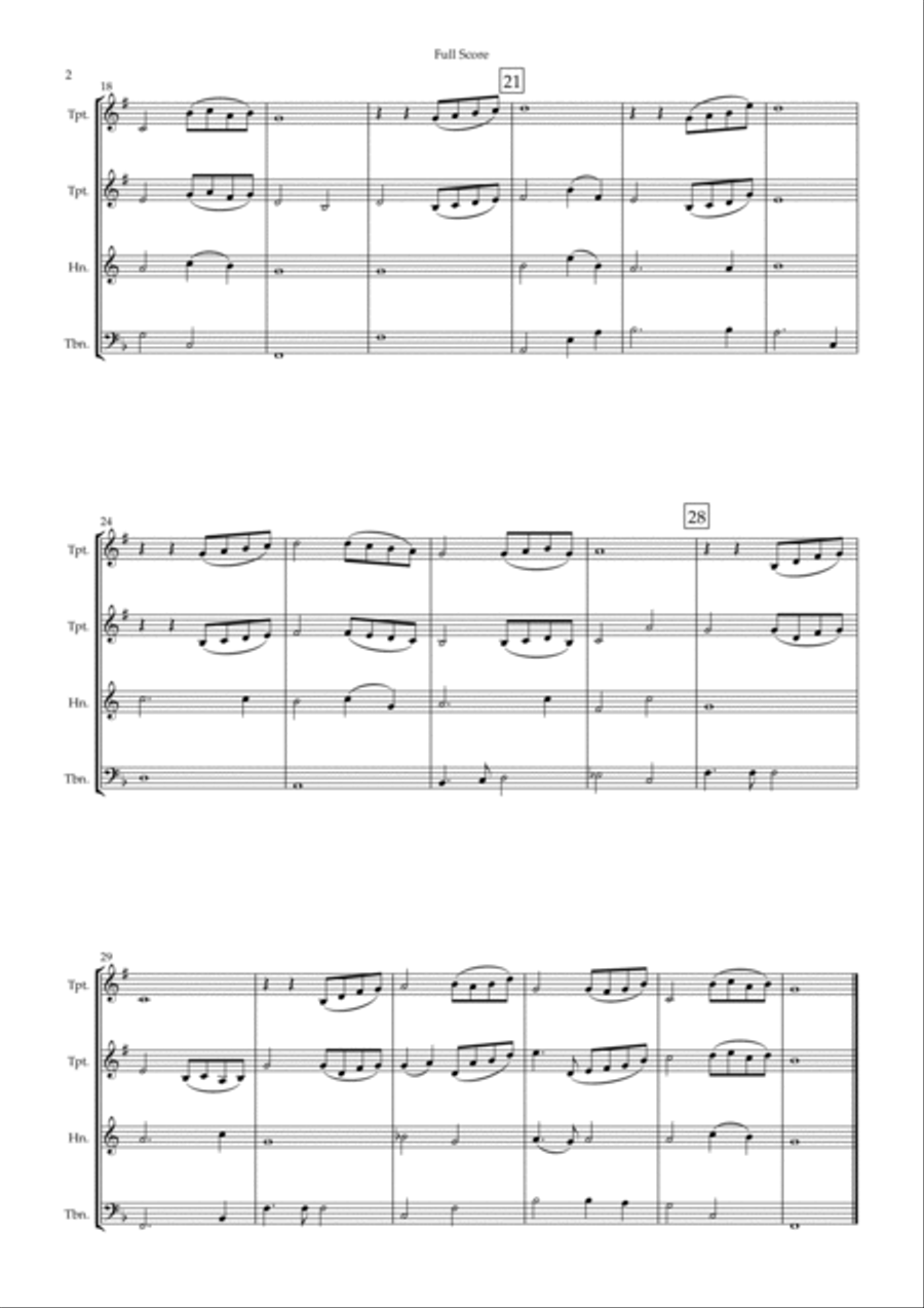 Beauty And The Beast Brass Ensemble scores gallery preview page 2