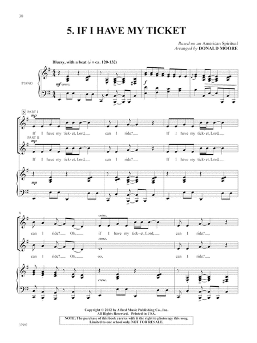 Two-Gether We Sing Spirituals 2-Part scores gallery preview page 4