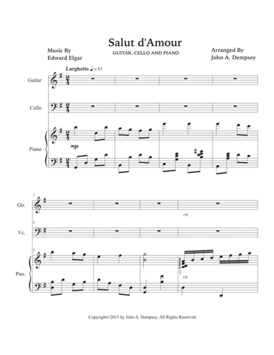 Salut d'Amour (Love's Greeting): Trio for Guitar, Cello and Piano image number null