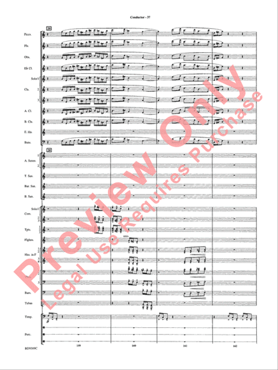 Jericho Concert Band scores gallery preview page 42