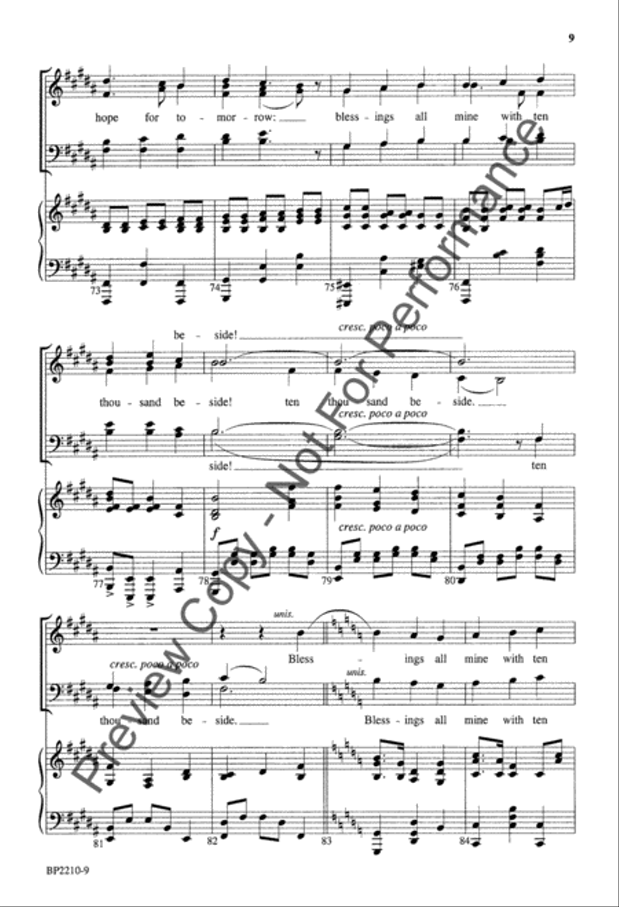 Great Is Thy Faithfulness - Forrest 4-Part scores gallery preview page 8