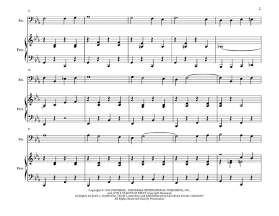 Blue Christmas Bassoon scores gallery preview page 2