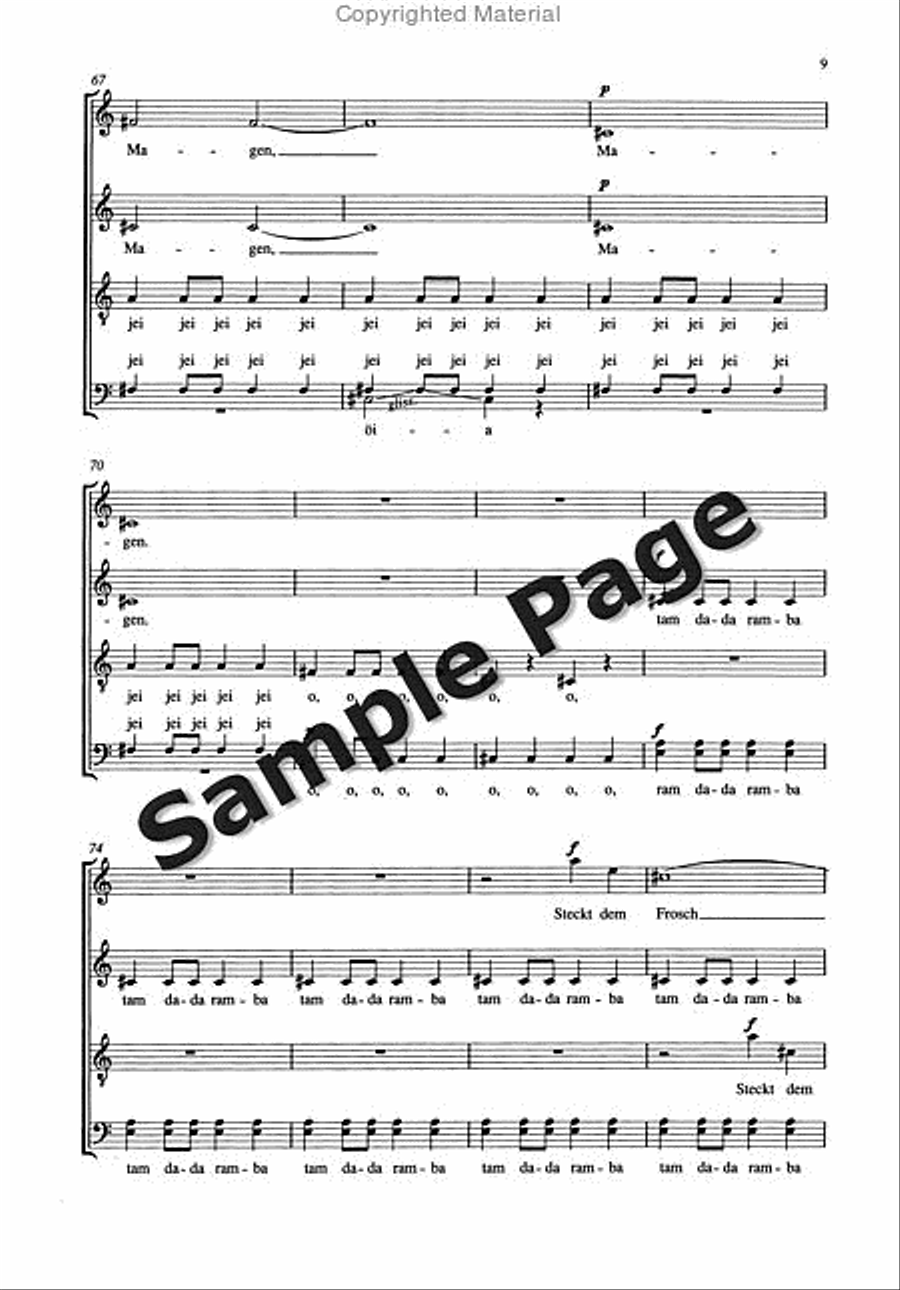 Spucken & Schluckensatb A Cappella 4-Part scores gallery preview page 10