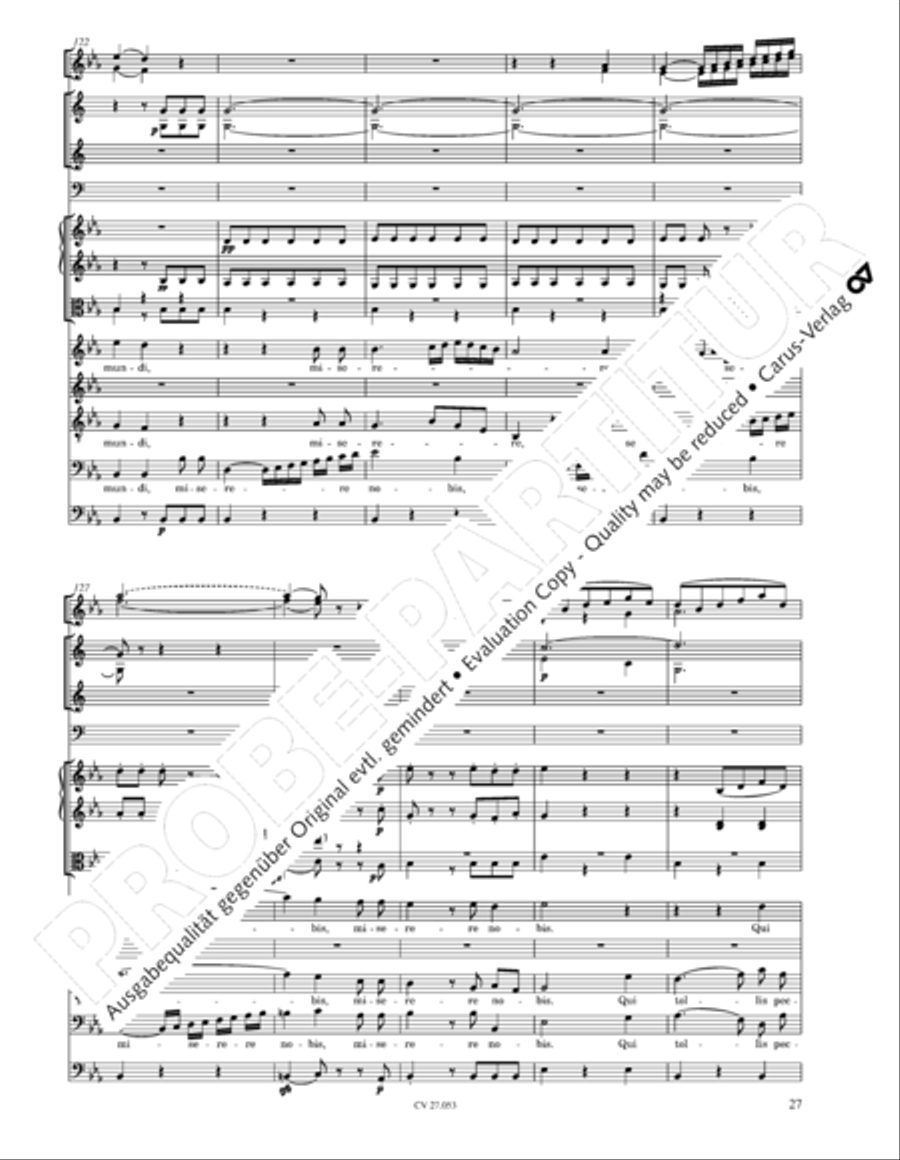 Creation Mass in A-major after Joseph Haydn (Schopfungsmesse in A nach Joseph Haydn) 4-Part scores gallery preview page 28