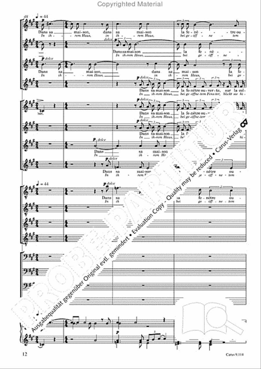 Trois Fragments de son Choir scores gallery preview page 13