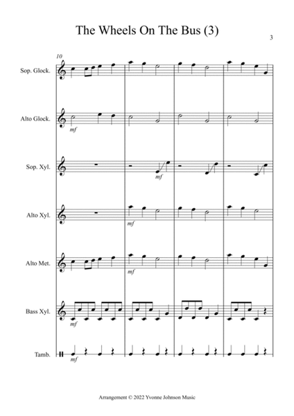 The Wheels On The Bus - For Orff Ensemble image number null