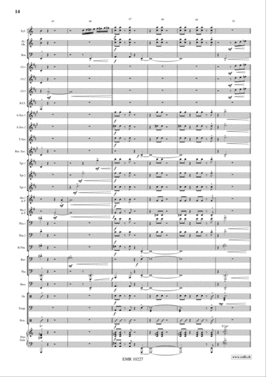 Swingair Bumble Bee Concert Band scores gallery preview page 15