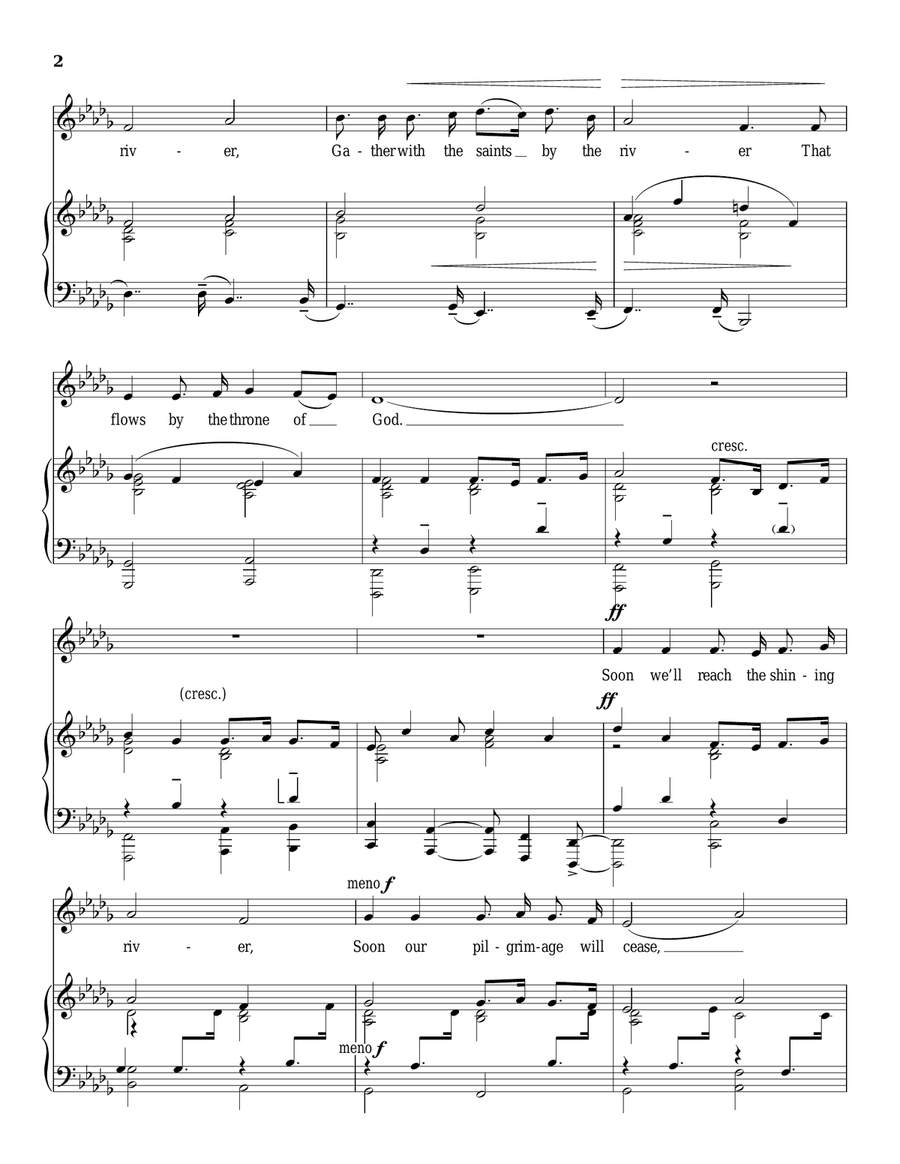 At The River At The River Piano, Vocal scores gallery preview page 2