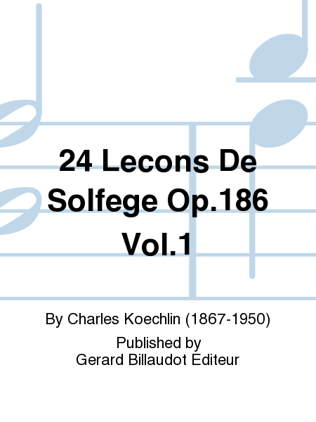 24 Lecons De Solfege Op. 186 Vol. 1