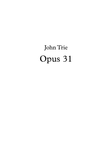 Opus 31 - Soap opera image number null