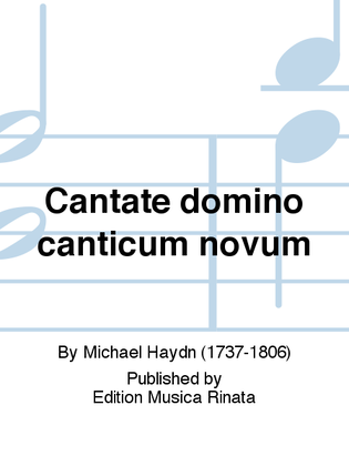 Cantate domino canticum novum