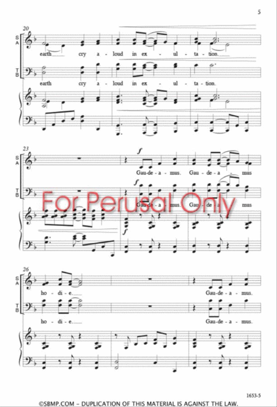 Gaudeamus Hodie Gaudeamus Hodie 4-Part scores gallery preview page 4