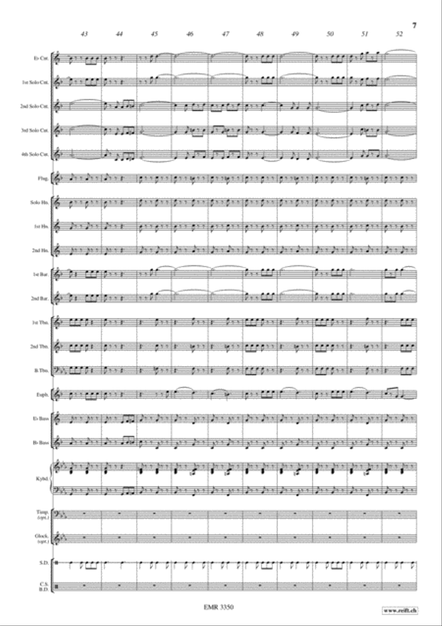 Funiculi Funicula Funiculi Funicula Brass Band scores gallery preview page 8