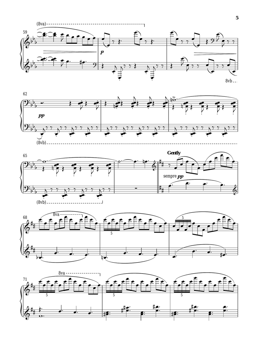 I'm Excited. No, You're Not. Piano Solo scores gallery preview page 5