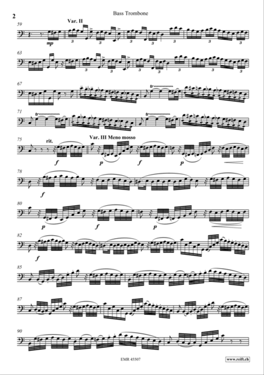 The Carnival Of Venice Trombone scores gallery preview page 3