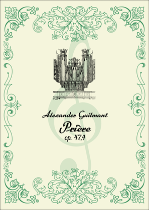 Book cover for Alexander Guilmant, Prière op 47,4