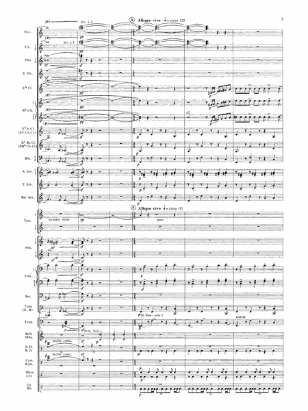 Symphonic Dance No. 3 ("Fiesta"): Score