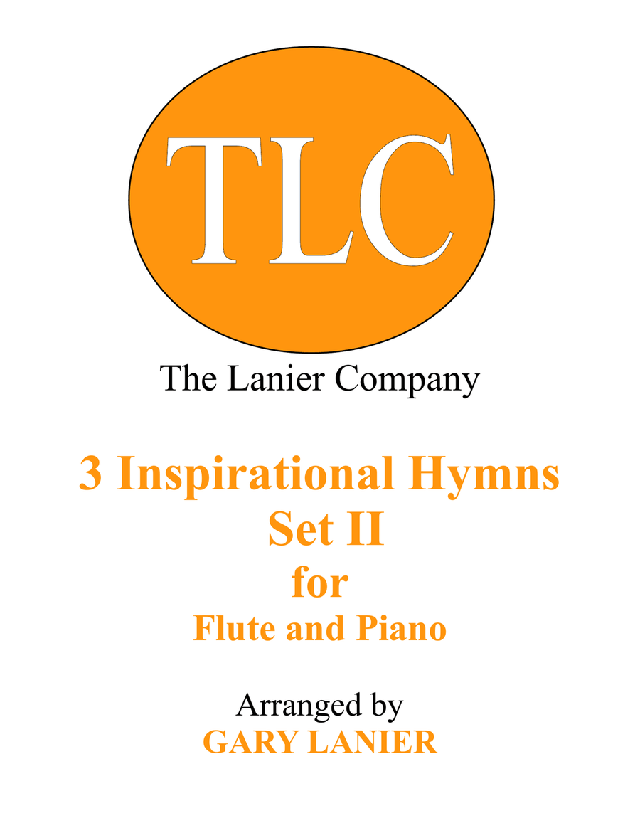 3 INSPIRATIONAL HYMNS, SET II (Duets for Flute & Piano) Woodwind Duet scores gallery preview page 1