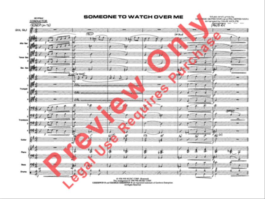 Someone to Watch Over Me Jazz Ensemble scores gallery preview page 4