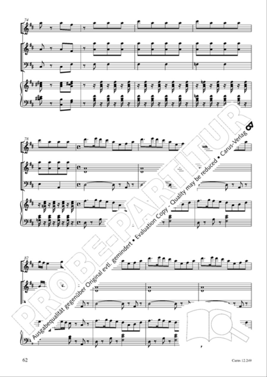 Mause in der Michaelskirche 4-Part scores gallery preview page 63